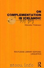 ON COMPLEMENTATION IN ICELANDIC（1979 PDF版）