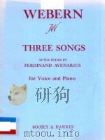THREE SONGS 12 PDF电子版封面 WEBERN