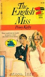 THE ENGLISH MISS PDF电子版封面 PENNY KIRBY