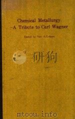 CHEMICAL METALLURGY A TRIBUTE TO CARL WAGNER（1981 PDF版）
