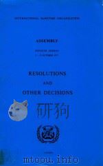 Resolutions and Other Decisions 1984 PDF电子版封面 9280110179
