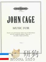 MUSIC FOR PARTS FOR VOICE AND INSTRUMENTS WITHOUT SCORE NO FIXED RELATION PDF电子版封面 JOHN CAGE