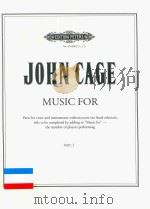 MUSIC FOR PARTS FOR VOICE AND INSTRUMENTS WITHOUT SCORE PERC 3     PDF电子版封面    JOHN CAGE 