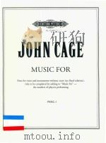 MUSIC FOR PARTS FOR VOICE AND INSTRUMENTS WITHOUT SCORE PERC 1（ PDF版）