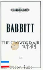THE CROWDED AIR SCORE PDF电子版封面 BABBITT