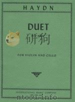 Duet in D major for Violin and Cello PDF电子版封面 Franz Joseph Haydn