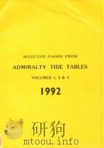 Admiralty Tide Tables Volume 1 1992 European Waters Including Mediterranean Sea（1991 PDF版）
