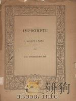 Impromptu: alto et piano（1922 PDF版）