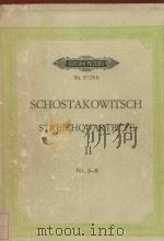 Streichquartette Band Ⅱ Nr.5-8 PDF电子版封面 D.Schostakowitsch曲
