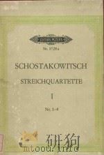 Streichquartette Band Ⅰ Nr.1-4 PDF电子版封面 D.Schostakowitsch曲