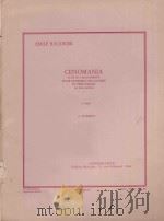 Cenomania suite en 4 mouvements pour ensemble de cuivres et percussion en trois cahiers 3 cabier 4.s 1984 PDF电子版封面
