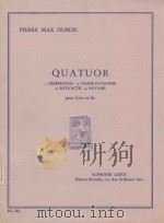 Quatuor pour Cors en fa 1962 PDF电子版封面