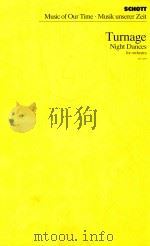 Night Dances for orchestra 1987 PDF电子版封面
