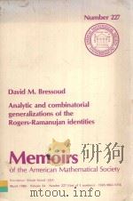 ANALYTIC AND COMBINATORIAL GENERALIZATIONS OF THE ROGERS-RAMANUJAN IDENTITIES（1980 PDF版）
