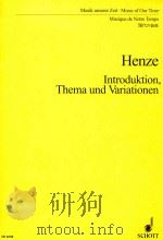 Introdukion Thema und variationen PDF电子版封面