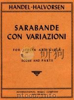 Sarabande con Variazioni for Violin and Viola PDF电子版封面