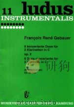 6 Duos concertante op.2 for 2 Clarinets in C（1954 PDF版）