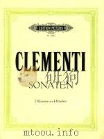 Sonaten 2 Klaviere zu 4 Handen 1982 PDF电子版封面