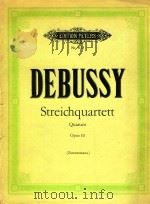 Streichquartette opus 10 PDF电子版封面 C.Debussy曲