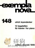 13 Bagatellen fur klavier（1990 PDF版）