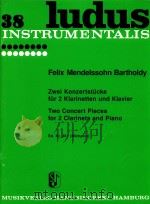 Two concert pieces in B for 2 Clarinets and piano（1957 PDF版）
