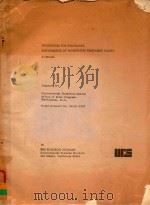PROCEDURES FOR EVALUATING PERFORMANCE OF WASTEWATER TREATMENT PLANTS A MANUAL（ PDF版）