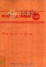 INTERNATIONAL STANDARD TC25 CAST IRON AND PIG IRON（1961 PDF版）