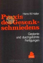 Praxis des Gesenkschmiedens; geplante und durchgefuhrte Fertigungen（1982 PDF版）