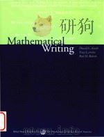 Mathematical writing 1989 PDF电子版封面 0883850633