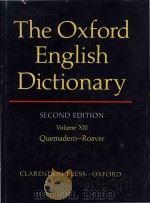 The Oxford English dictionary Second Edition Volume XIII Quemadero-Roaver（1989 PDF版）