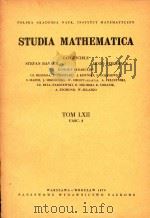 Studia mathematica Tom LXII FASC.2（1978 PDF版）