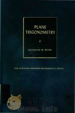 Plane trigonometry Third Edition 1959 PDF电子版封面