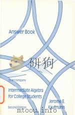 Answer Book to accompany intermediate algebra for college students Second Edition（ PDF版）
