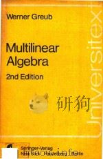 Multilinear algebra（1978 PDF版）