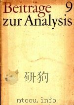 Beitrage zur Analysis 9 1973 PDF电子版封面