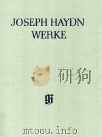 JOSEPH HAYDN WERKE REIHE Ⅷ BAND 1 DIVERTIMENTI ZU FUNF UND MEHR STIMMEN FUR STREICH-UND BLASINSTRUME 1994 PDF电子版封面