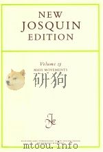 THE COLLECTED WORKS OF JOSQUIN DES PREZ VOLUME 13 MASS MOVEMENTS（1999 PDF版）