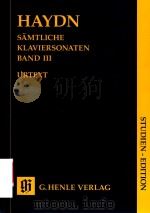 SAMTLICHE KLAVIERSONATEN BAND Ⅲ NACH EIGENSCHRIFTEN UND ORIGINALAUSGABEN ALTESTEN ABSCHRIFTEN UND DR（ PDF版）