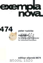 EXEMPLA NOVA 474 REZITATIV FUR VIOLONCELLO UND KLAVIER FOR VILOLNCELLO AND PIANO（ PDF版）