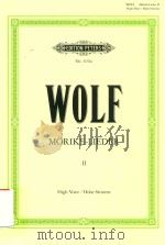 LIEDER TO POTRTY BY EDUARD MORIKE NACH GEDICHTEN VON EDUARD MORIKE FJOR VOICE AND PIANO FUR SINGSTIM PDF电子版封面 HUGO WOLF