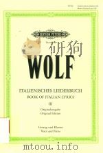 ITALIENISHES LIEDERBUCH BOOK OF ITALIAN LYRICS Ⅲ ORIGINALAUSGABE ORIGINAL EDITION（ PDF版）