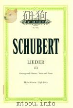 LIEDER FUR EINE SINGSTIMME MIT KLAVIERBEGLEITUNG FOR SOLO VOICE AND PIANO BAND VolUME Ⅲ AUSGABE FUR（ PDF版）