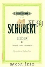 LIEDER FUR EINE SINGSTIMME MIT KLAVIERBEGLEITUNG FOR SOLO VOICE AND PIANO BAND VolUME Ⅲ AUSGABE FUR（ PDF版）