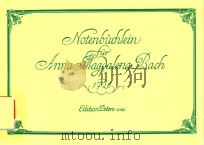 NOTENBUCHEIN FUR ANNA MAGDALENA BACH (1725)（ PDF版）