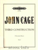 THIRD CONSTRUCTION 4 PERCUSSION PLAYERS SCORE（ PDF版）