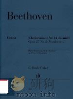 KLAVIERSONATE NR.14 CIS-MOLL OPUS 27 NR.2(MONDSCHEIN)PIANO SONATA NO.14 IN C#MINOR OP.27 NO.2(MOONLI     PDF电子版封面     