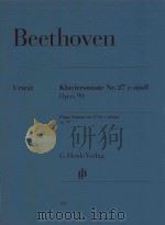 KLAVIERSONATE NR.27 E-MOLL OPUS 90 PIANO SONATA NO.27 IN E MINOR OP.90（ PDF版）