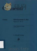 KLAVIERSONATE G-DUR OPUS 37 NR.2（ PDF版）