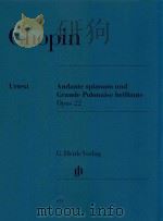 ANDANTE SPIANATO UND GRANDE POLONAISE BRILLANTE OPUS 22 PDF电子版封面
