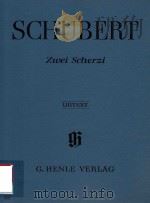 ZWEI SCHERZI D 593 PDF电子版封面 FRANZ SCHUBERT GERTRAUT HABERK